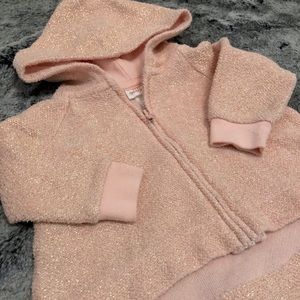 Cat & Jack Baby Sparkle Pink Zip-up Hoodie